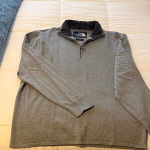 The North Face Men's Zip-Up Gray Sweater